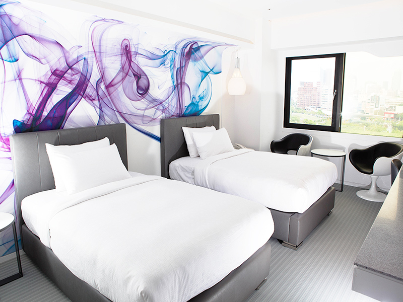 溫馨雙人房（兩小床）　｜MORE+｜